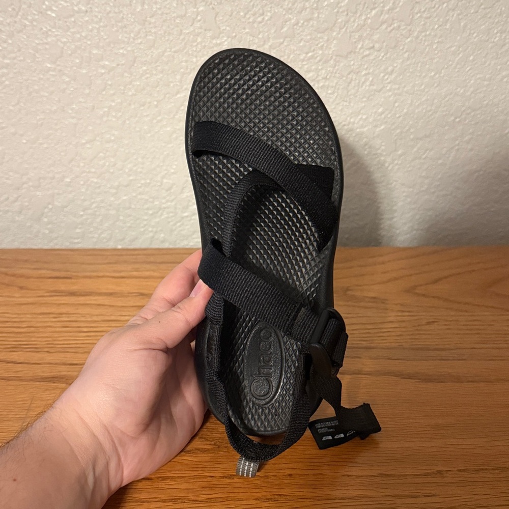 Kids Black Chaco Sandals - Picture 5 of 10